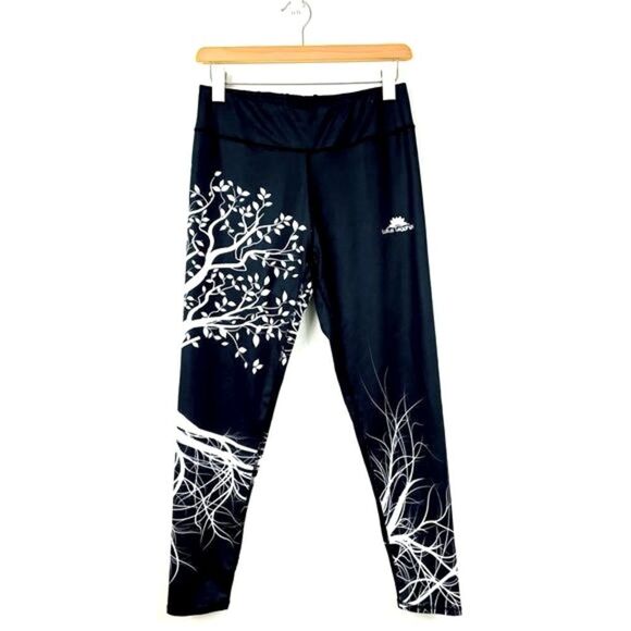 Lotus | Tree of Life Leggings Lg workout black & white - Picture 2 of 4